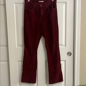 Levi's Women's Boot Cut Corduroy Pants in Deep Red